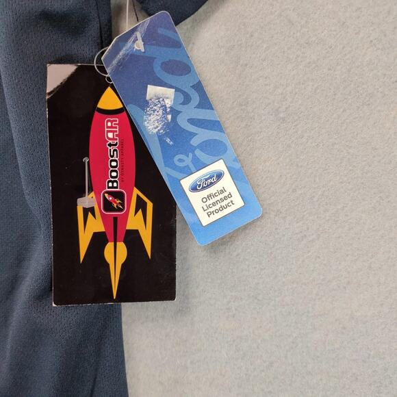 NWT Ford Motor Company Navy Button Up Baseball Style Shirt Men's M Short Sleeve - Picture 4 of 10